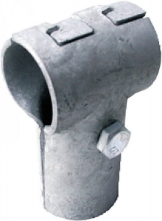 T-Clamp 1 1/2" x 1 1/4", interlocked,48.3 x 42.4 mm, galvanised